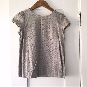 Ann Taylor LOFT Silver Top